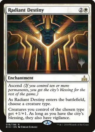 Radiant Destiny [Rivals Of Ixalan Promos] 1