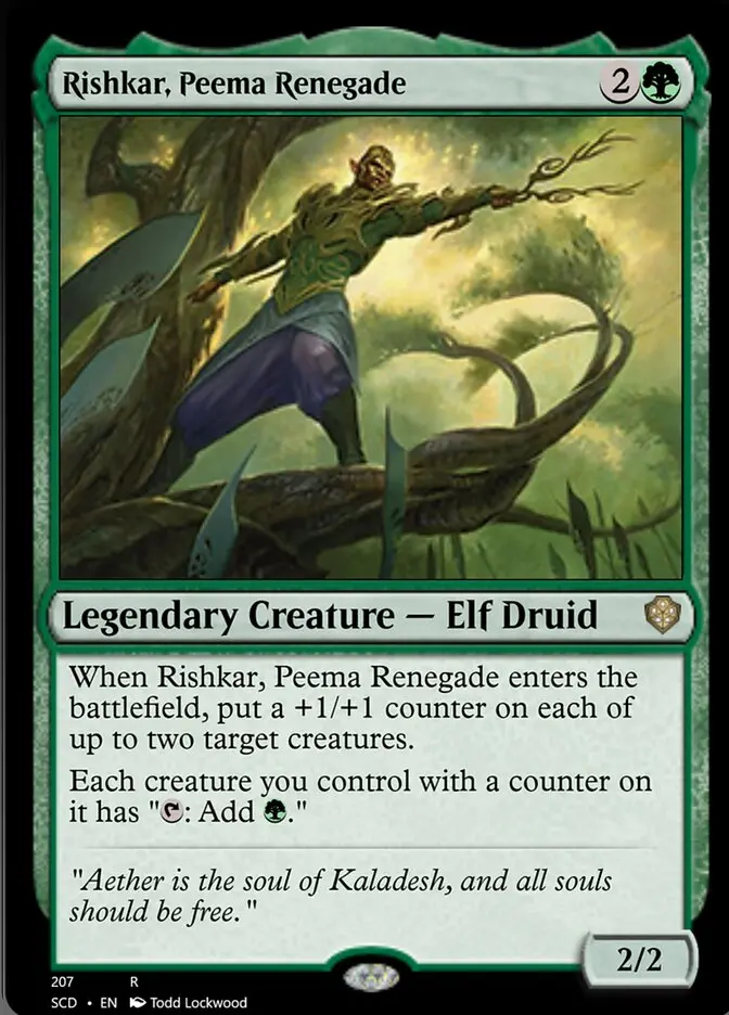 Rishkar, Peema Renegade [Starter Commander Decks] 1