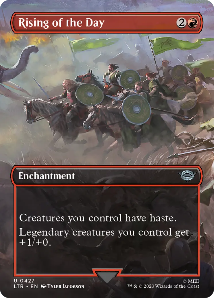 Rising Of The Day (Borderless Alternate Art) [The Lord Of The Rings: Tales Of Middle-Earth] 1