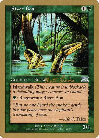 River Boa - 1999 Matt Linde (6Ed) [World Championship Decks 1999] 1