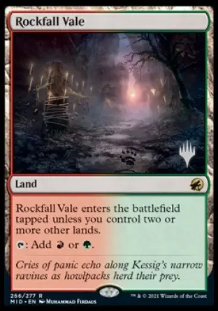 Rockfall Vale (Promo Pack) [Innistrad: Midnight Hunt Promos] 1