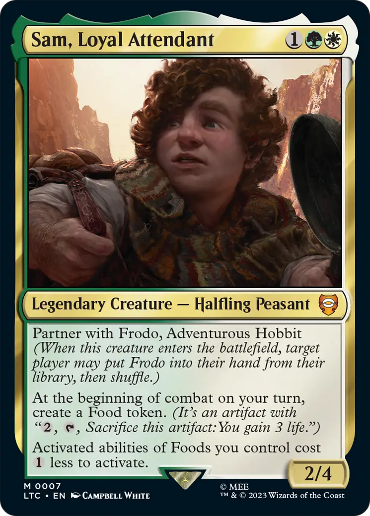 Sam, Loyal Attendant (Extended Art) [The Lord Of The Rings: Tales Of Middle-Earth Commander] 1