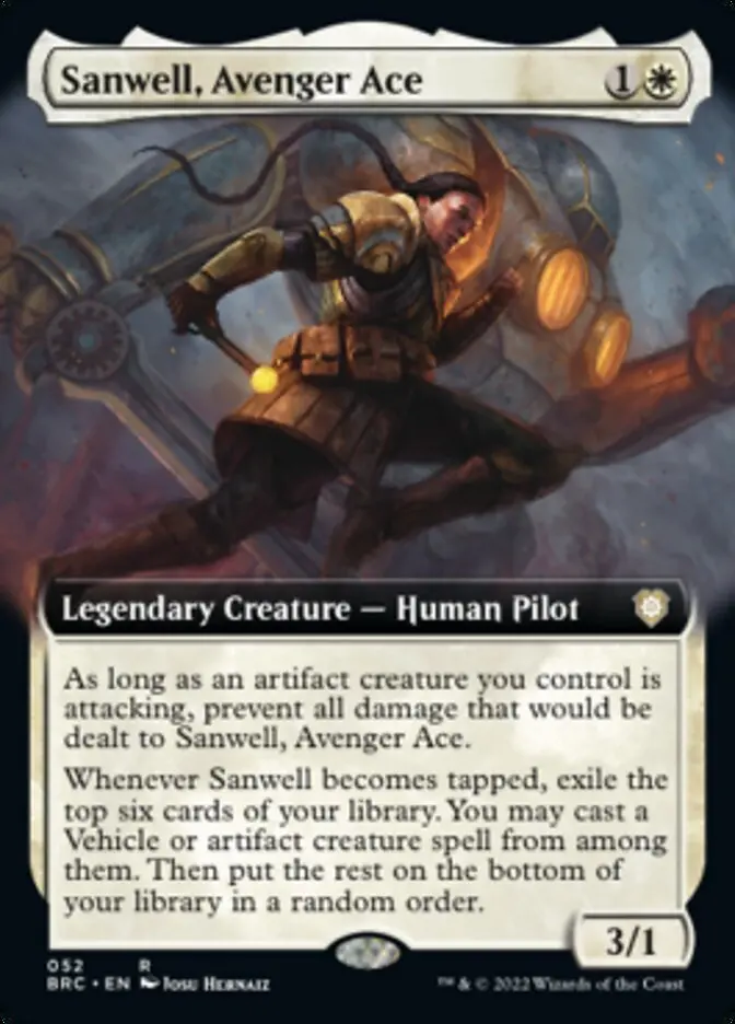 Sanwell, Avenger Ace (Extended Art) [The Brothers' War Commander] 1