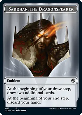Sarkhan, The Dragonspeaker // Sarkhan, The Dragonspeaker Double-Sided Token [Starter Commander Decks] 1