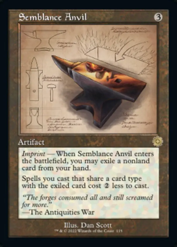 Semblance Anvil (Retro Schematic) [The Brothers' War Retro Artifacts] 1