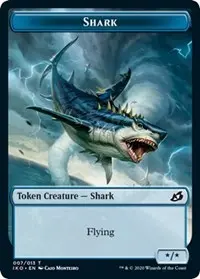 Shark // Human Soldier (004) Double-Sided Token [Ikoria: Lair Of Behemoths] 1