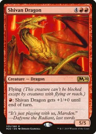 Shivan Dragon [Core Set 2020] 1