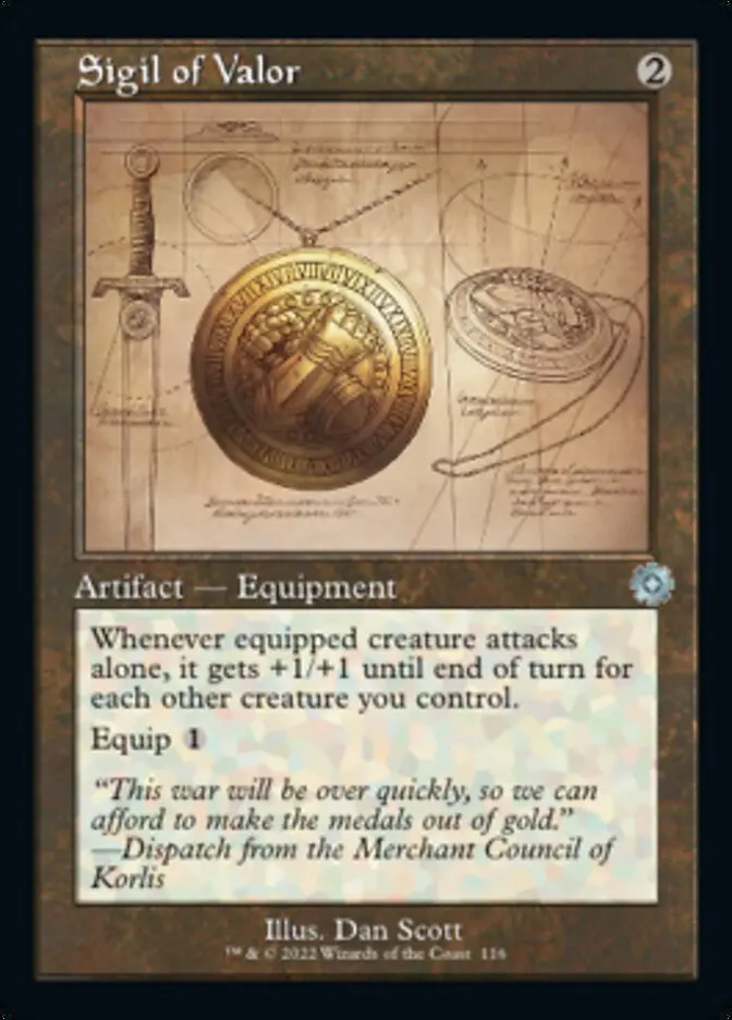 Sigil Of Valor (Retro Schematic) [The Brothers' War Retro Artifacts] 1