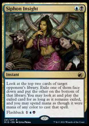 Siphon Insight (Promo Pack) [Innistrad: Midnight Hunt Promos] 1