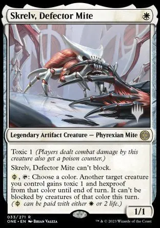 Skrelv, Defector Mite (Promo Pack) [Phyrexia: All Will Be One Promos] 1