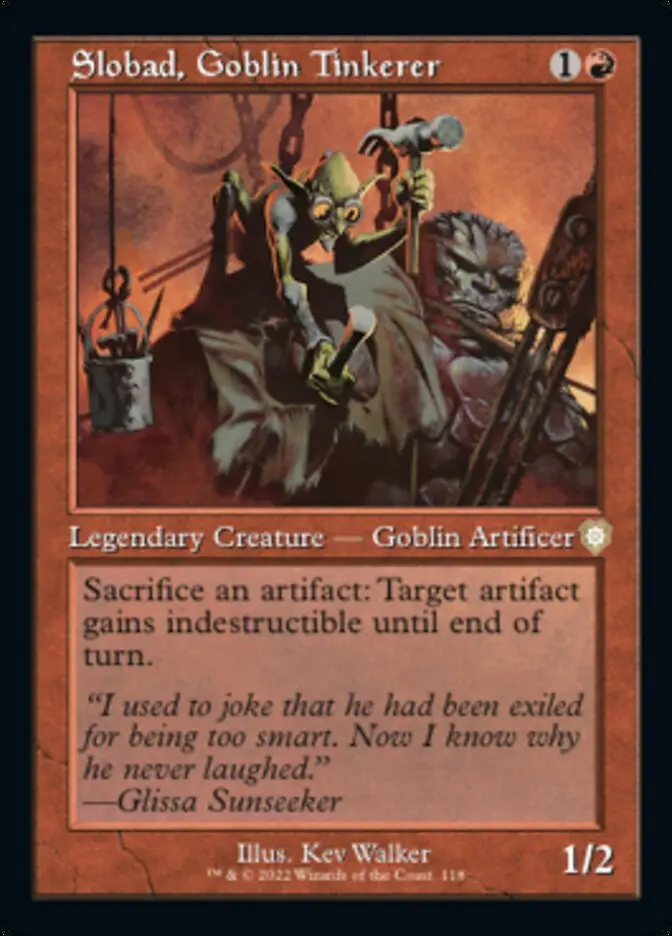 Slobad, Goblin Tinkerer (Retro) [The Brothers' War Commander] 1