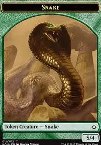 Snake // Warrior Double-Sided Token [Hour Of Devastation] 1