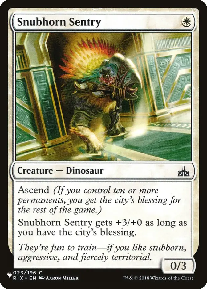 Snubhorn Sentry [The List] 1