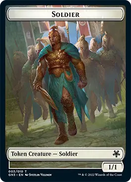 Soldier // Elf Warrior Double-Sided Token [Game Night: Free-For-All Tokens] 1