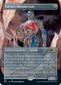 Solemn Simulacrum (Alternate Art) [Core Set 2021] 1