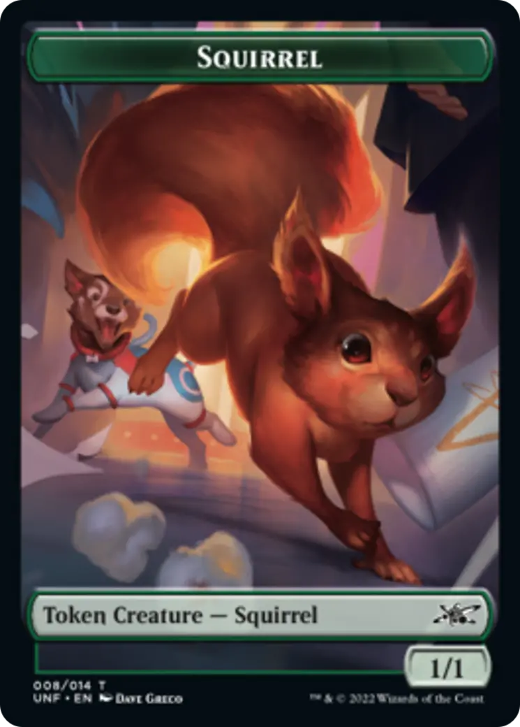 Squirrel // Food (010) Double-Sided Token [Unfinity Tokens] 1