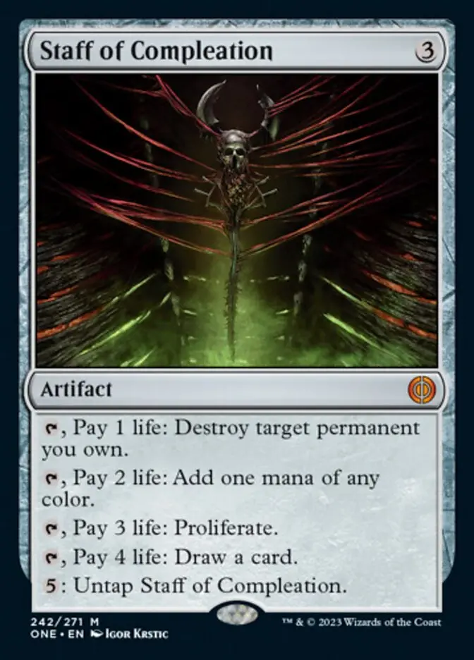 Staff Of Compleation [Phyrexia: All Will Be One] 1