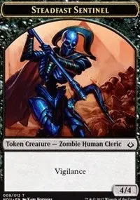 Steadfast Sentinel // Cat Double-Sided Token [Hour Of Devastation] 1
