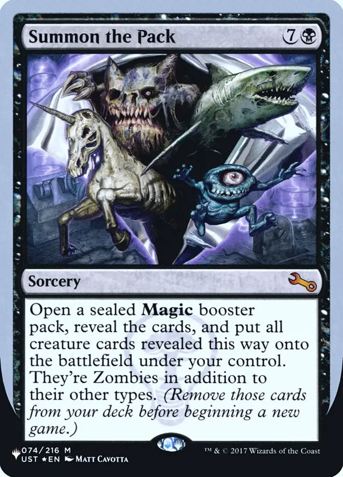 Summon The Pack (Unfinity Foil Edition) [The List] 1