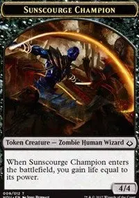 Sunscourge Champion // Cat Double-Sided Token [Hour Of Devastation] 1