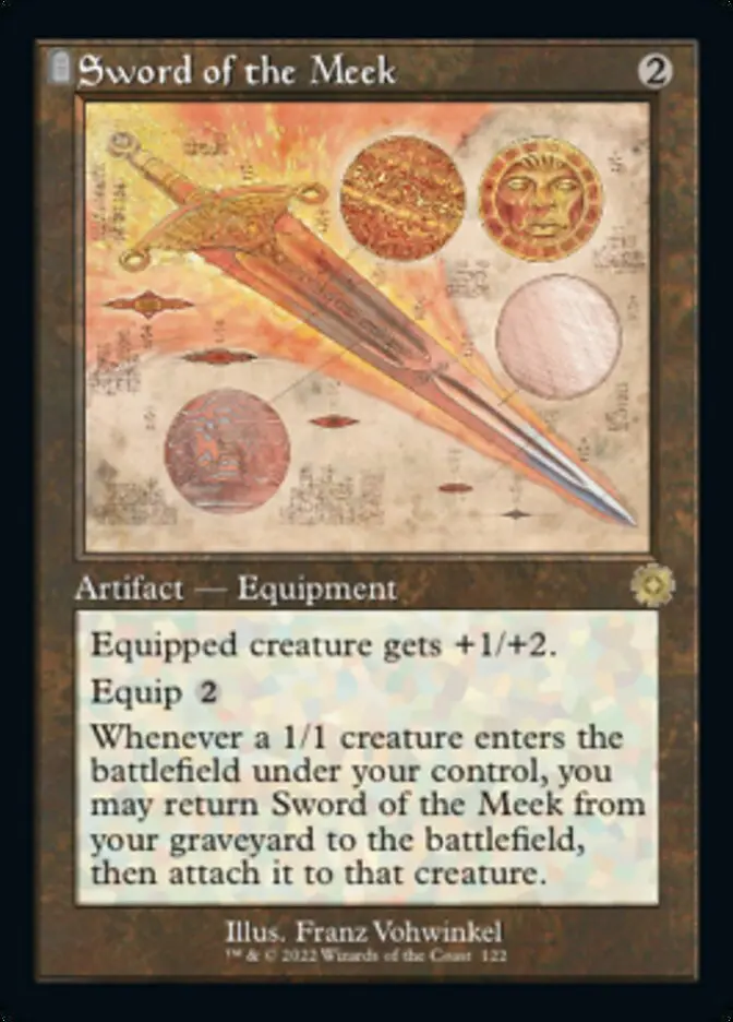Sword Of The Meek (Retro Schematic) [The Brothers' War Retro Artifacts] 1
