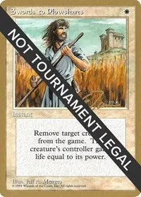 Swords To Plowshares - 1996 Eric Tam (4Ed) [World Championship Decks] 1