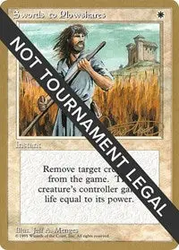 Swords To Plowshares - 1996 Mark Justice (4Ed) [World Championship Decks] 1
