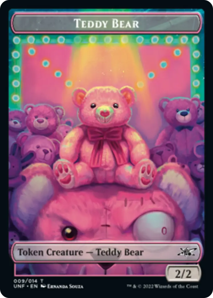 Teddy Bear // Treasure (012) Double-Sided Token [Unfinity Tokens] 1