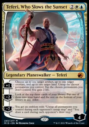 Teferi, Who Slows The Sunset (Promo Pack) [Innistrad: Midnight Hunt Promos] 1