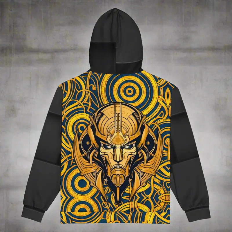 The Mask Of Compassion: Landon - Unisex All-Over Print Zip Hoodie 1