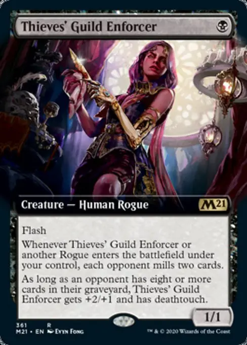 Thieves' Guild Enforcer (Extended Art) [Core Set 2021] 1