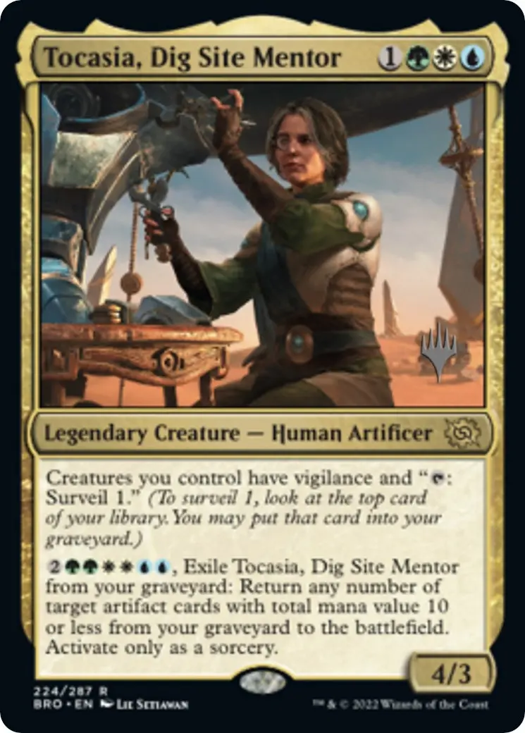 Tocasia, Dig Site Mentor (Promo Pack) [The Brothers' War Promos] 1