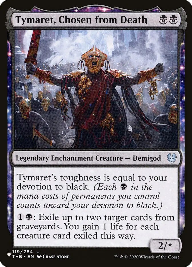 Tymaret, Chosen From Death [The List] 1