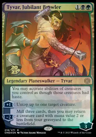 Tyvar, Jubilant Brawler [Phyrexia: All Will Be One Prerelease Promos] 1