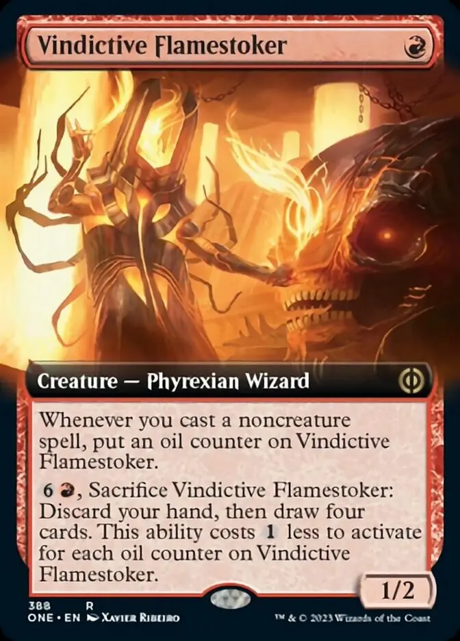 Vindictive Flamestoker (Extended Art) [Phyrexia: All Will Be One] 1