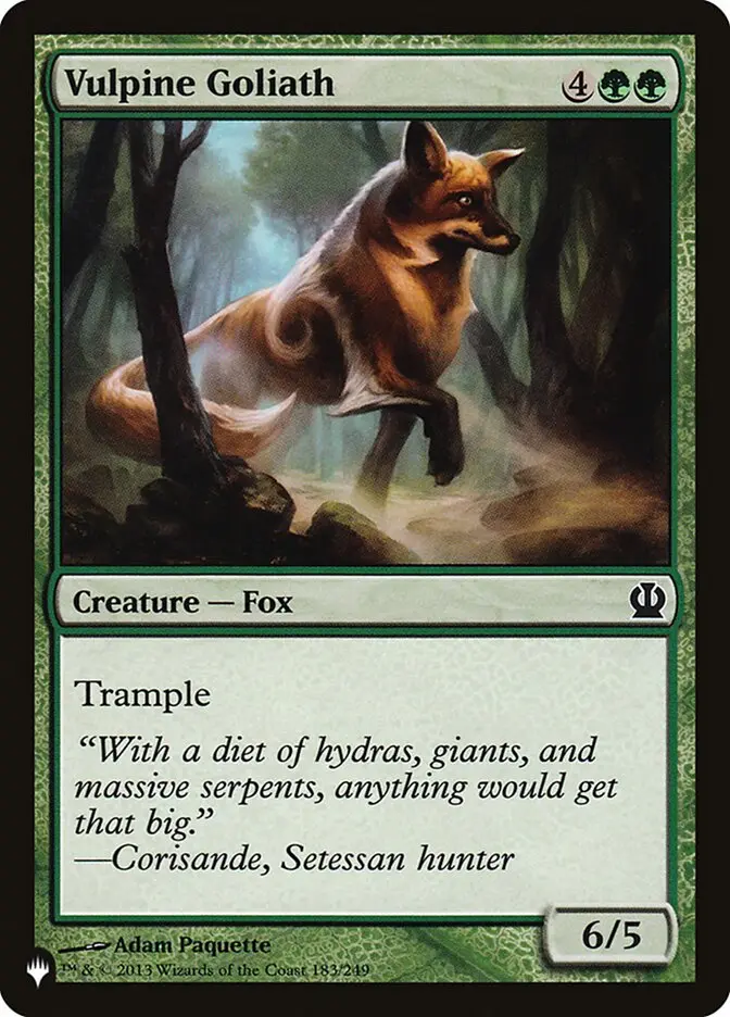 Vulpine Goliath [The List] 1