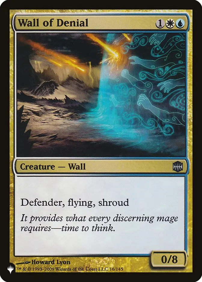Wall Of Denial [The List] 1