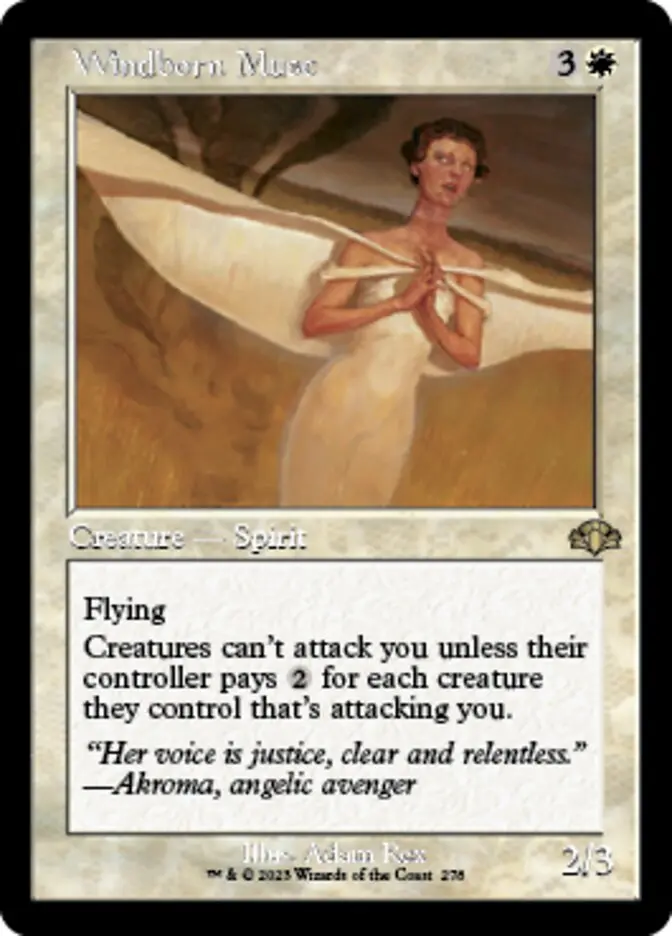Windborn Muse (Retro) [Dominaria Remastered] 1