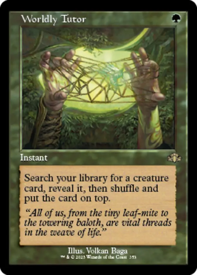 Worldly Tutor (Retro) [Dominaria Remastered] 1