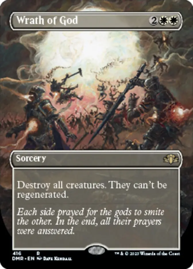 Wrath Of God (Borderless Alternate Art) [Dominaria Remastered] 1