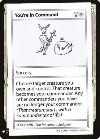 You're In Command [Mystery Booster Playtest Cards] 1