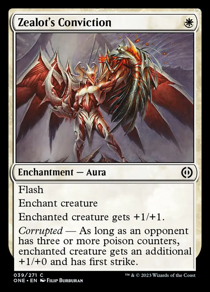 Zealot's Conviction [Phyrexia: All Will Be One] 1