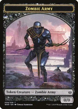 Zombie Army Token (008) [War Of The Spark Tokens] 1