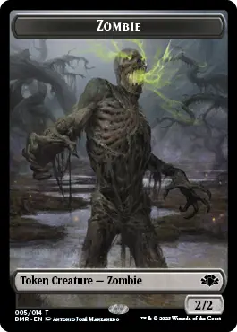 Zombie // Cat (003) Double-Sided Token [Dominaria Remastered Tokens] 1