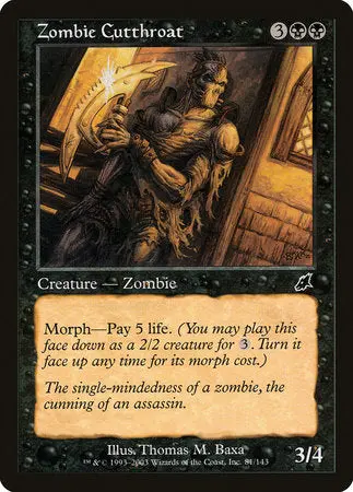 Zombie Cutthroat [Scourge] 1