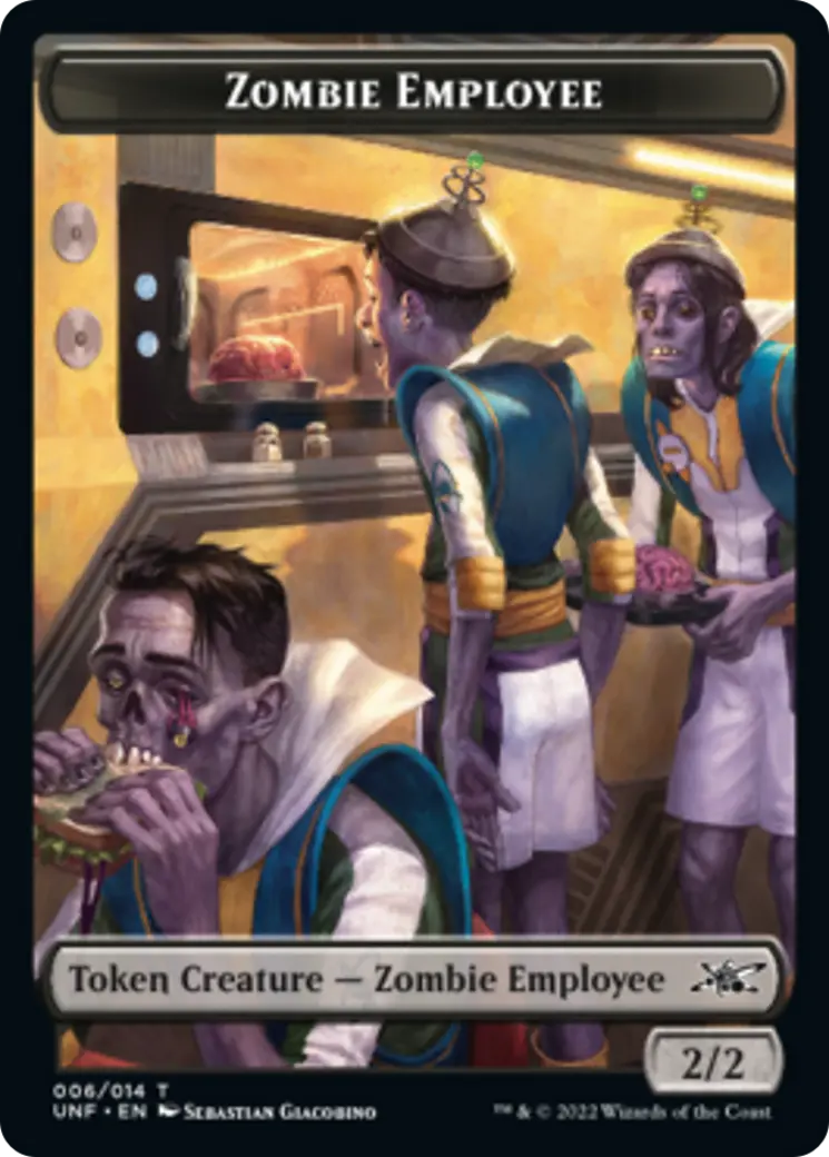 Zombie Employee // Balloon Double-Sided Token [Unfinity Tokens] 1