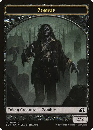 Zombie Token [Shadows Over Innistrad Tokens] 1