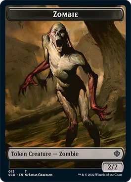 Zombie // Zombie Army Double-Sided Token [Starter Commander Decks] 1