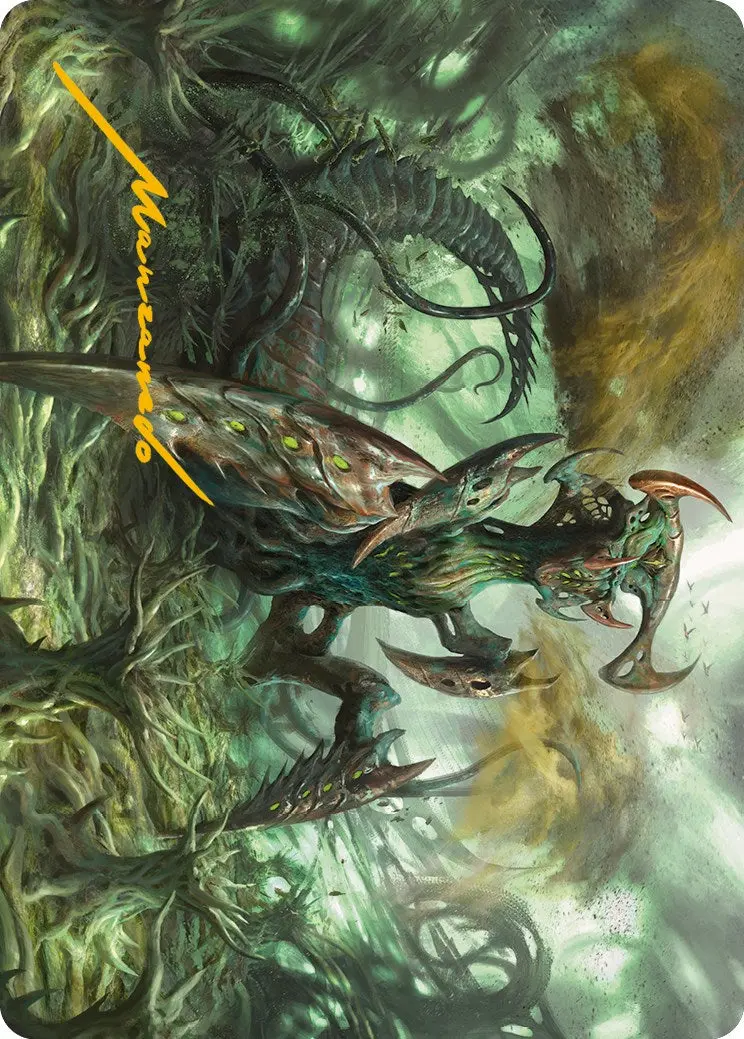 Zopandrel, Hunger Dominus Art Card (Gold-Stamped Signature) [Phyrexia: All Will Be One Art Series] 1