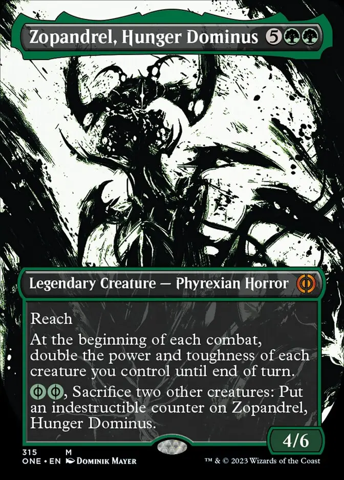Zopandrel, Hunger Dominus (Borderless Ichor) [Phyrexia: All Will Be One] 1